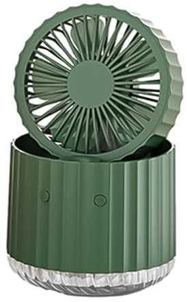 - Ventilateur de table à pulvérisation, petit ventilateur de bureau USB rechargeable, refroidisseur d'eau pliable, lumière de ventilateur d'atmosphère, ventilateur de pulvérisation d'eau portable pour