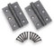Infinity Decor Heavy Duty CE7 Steel Ball Bearing Butt Hinges Gunmetal Grey Set – 3Inch (80mm) Hinges Suitable for Internal External Doors and Windows