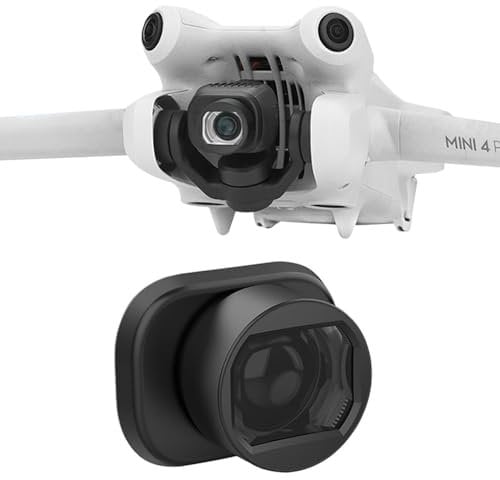 EUGOOCX Obiettivo grandangolare Mini 4 Pro per drone DJI Mini 4 Pro Espandi la gamma di visualizzazione fino al 25% degli accessori per fotocamere drone