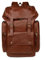 Baosha Sac à dos en cuir synthétique pour homme - Sac à dos d'école vintage BP-16, marron, L - Pour ordinateur portable de 15,6 pouces