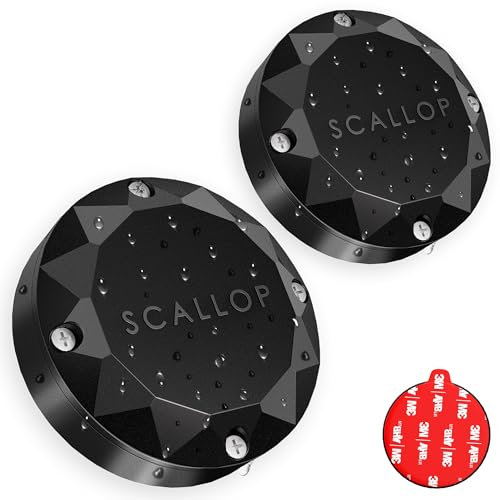 2 Pack IPX8 Waterproof Airtag Holder, AirTag Case with Adhesive Sticker Mount for Apple Air Tag, Hidden Shockproof Airtag Tracker Case Cover for Luggage Laptop Car Bike TV Camera Wallet