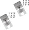 KWIBYBGS 4Pcs Hinfixed Plate Metal Door Hinfasteners Hinges Hinmounting Plate Foldingniture Kit Metal Repair Bracket/Sier/10 * 9Cm