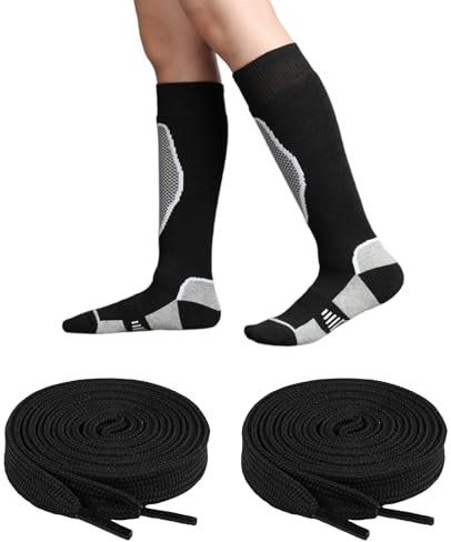 Skisocken Für Herren, Ski Socken, Thermosocken Herren, Skisocken Kinder, Thermo Winterstrümpfe Mit Polsterung, Kniestrümpfe, Skistrümpfe Für Winter, Wool Skisocken, Skistrumpf Wintersport, 39-45