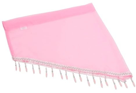 ABOOFAN Tende Mantovana Triangolari Tende Alla Moda Mantovane Decorazioni Per La Casa Leggera Cortine Oscuranti Tende Trasparenti Tenda Con Nappe Mezza Tenda Tende Rustiche Poliestere Rosa