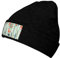 zerosevenee Fox Wintermütze für Damen und Herren, schwarz, Slouchy Beanies, Strickmütze, Totenkopfmütze, fuchs, Einheitsgröße
