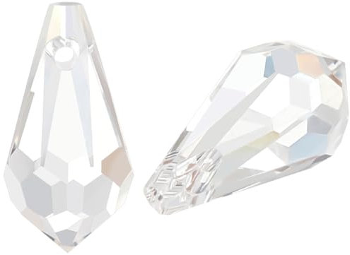 Beebeecraft 1 Box 40 Stück Wassertropfen Anhänger Glas Klar Transparent Facettiert Kronleuchter Kristall Tropfenförmig Gebohrte Form Lose Perlen Anhänger Für Die Schmuckherstellung Anhänger Ohrringe