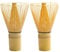 2 Pièces Fouet matcha en bambou naturel, fouets à matcha traditionnelle faite à la main, matcha kit ceremonie japonais, fouet bambou thé matcha - pour la cérémonie du thé, la boisson - 100 Dents