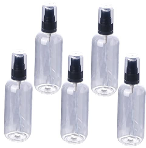 HAPINARY 5 Pack 50ml Makeup Water Dispenser Spray Bottles Refillable Leakproof Mini Compact for Travel Outdoor