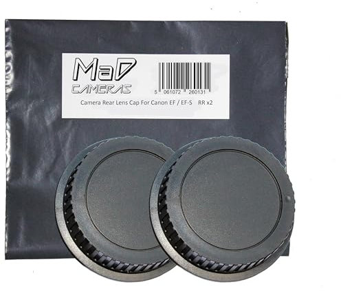 MaD Cameras 2x Rear Lens Dust Cap for Canon EOS EF/EF-S Mount Camera Lens such as 18-55mm 75-300mm 50mm etc.
