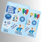 Set 2 Fogli Adesivi Napoli Scudetto 2025 – 20 Stickers HD in Vinile Lucido Sagomato – Quarto Scudetto – Edizione Limitata – 12x16 cm