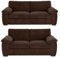 Furniture 786 Delta 3+2 Seater Sofa Set - Grey High Back Jumbo Cord 3 Seater Couch - Comfy 2 Seater Sofa Suite - Value Dual Arm Corner Sofa - 5 Seater Sofa for Living Room Lounge (Brown)