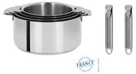 Cristel S4Cz Serie 4 Casseroles Mutine Amovibles Induction + 2 P Zenith