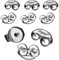 MY-BEAD Ohrringverschlüsse 10 Stück Ohrstecker Sterlingsilber 925 Silber Pousetten Ø 4.5mm Butterfly Verschlüsse Ohrringe Stecker basteln Ersatz DIY