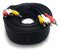 MainCore 25m Long 3 x Phono Male To 3 x Phono Male Cable Audio Composite Video RCA Lead (Available in 0.15m, 0.25m, 0.50m, 1m, 2m, 3m, 5m, 7m, 10m, 15m, 20m, 25m) (25m)
