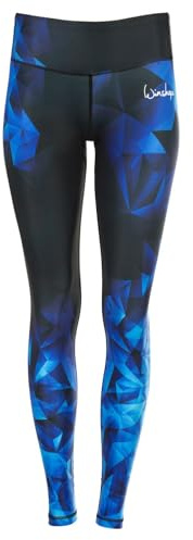 WINSHAPE Damen Functional Power Shape Tights Ael102 Aus Der Brilliance For Everyone-kollektion Mit Anti-rutsch-effekt Leggings, Saphir, M EU