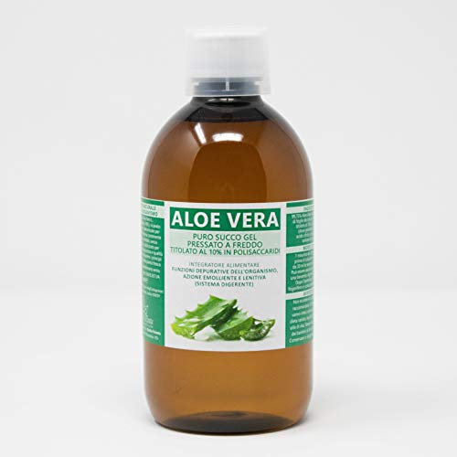 Herbo Veneta Aloe Vera Puro Succo Gel - integratore alimentare - 500 ml