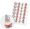 itenga 24x Sticker Aufkleber Motiv Wichtelbande Figuren Weihnachten Adventskalender Geschenke Dekoration