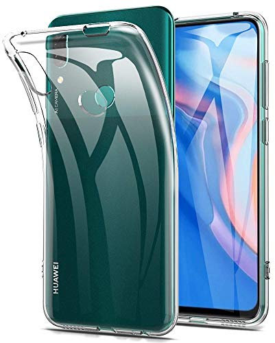 REY Cover in Gel TPU Trasparente per Huawei P Smart Z - Y9 Prime 2019, Ultra Sottile 0,33 mm, Morbido Flessibile, Custodia Silicone