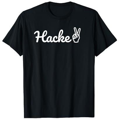 Hacke Dicht - Hackedicht in weiß Alkohol Party Partnerlook T-Shirt
