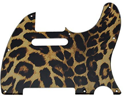 Dopro 8 Hole Tele Guitar 3D Printed plastic pickguard Scratch Plate for USA/Mexican FD Telecaster Leopard Stripe