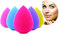 PARENCE - Lot de 5 éponges de maquillage à fond de Teint, fard à paupières, joues, crèmes liquides/Maquillage mixe professionnel Multicouleurs