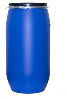 HELGUEFER - Bidon 150L Azul con Cierre Ballesta | Garrafa Plastico PEHD | Uso Alimentario y ADR | Bidón de Agua Óptimo, Fácil de Usar, Cierre Hermético | Garrafa Resistente y Apilable