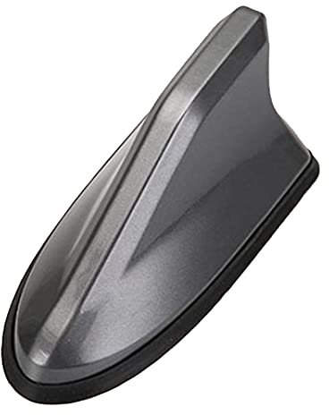 GOZAR Universal ABS Kunststoff Dachstil Haifischflosse Antenne Funksignalantennen Kompatibel mit den meisten Autos - Grau