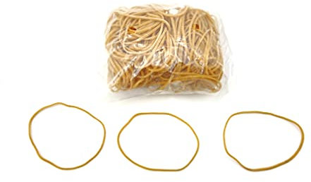 Progom - Gummibänder – Blond – 100 mm x 1,7 mm – Beutel 100 g