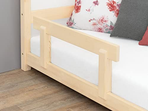 Barandilla de Cama Infantil Trusty - Madera Maciza - Madera Natural