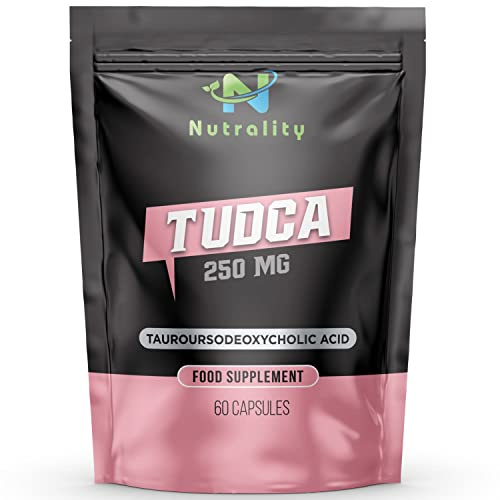 Nutrality Tudca Supplement 250mg | Detox & Repair | 60 Vegan Capsules | Bile Salts & Liver Support Cleanse Brain, Metabolism, & Gut Health Mitochondria & Digestion Booster Gallbladder Supplements