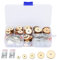 Cyrank 50 Set Puppengelenke, Bewegliche Eingriffbolzen Puppengelenke für Teddybärpuppen DIY Bastelbedarf Gelenke für Häkeltiere, für Teddybären Splint, DIY Bastelspielzeug Zubehör