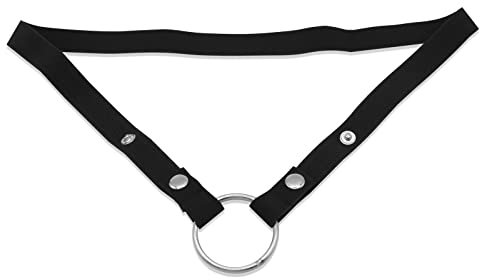 BDSMJOY Peniskäfig Fester Hilf Riemen,Chastity Belt Male,Chastity Cage Strap,Keuschheitskäfig Herren Verstellbares Seil,Keuschheitsgürtel Gummiband Zubehör, Sex Spielzeug für die Männer (Schwarz)