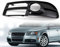 NOZADO ABS Schwarz Stoßstange Gitter Abdeckung Blende Fit Für Audi A4 B7 S4 B7 A4 S-Line 2005-2008 Nebelscheinwerfer Frontstoßstangen Grill Stoßfängergitter Lampenabdeckung 8E0807681F 8E0807682F Ersat