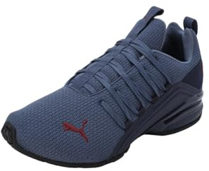 PUMA Herren Axelion Refresh Laufschuhe 40.5, Navy Inky Blue Dark Jasper Red