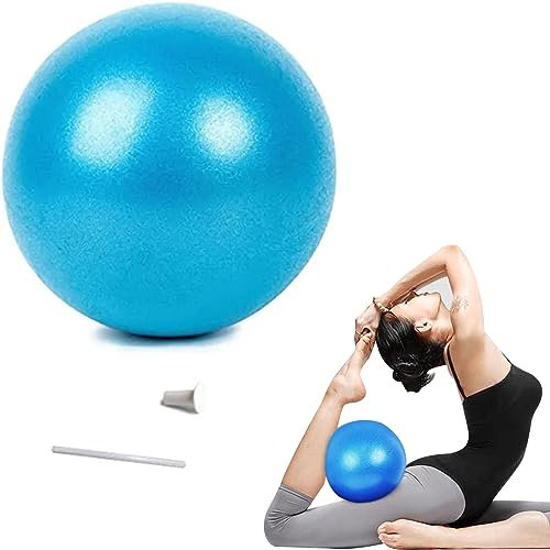 Gymnastikball Kleiner,Pilates-Ball,25cm Soft Yoga Ball,Anti-Burst-Übungsball,Yoga Ball Exercise,Soft Aufblasbarer Ball,Fitness Ball für Yoga,Pilates,Balance,Physiotherapie,Stretching und Core-Fitness