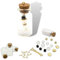 Chiaras's Engelshop 3x Bastelset Glasflasche mit Schneemann Weihnachten Geschenkanhänger Anhänger