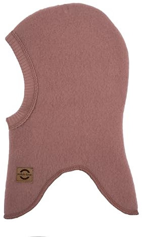 Mikk-line Schlupfmütze Kinder 74/80 Burlwood | Oeko-TEX Standard 100 | Balaclava Baby | Unisex-Design | Sturmhaube | Wolle