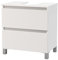 Baikal Mueble de Baño Zia. Mueble de Suelo con Patas. Mueble para Debajo del Lavabo. Armario de Baño de 2 Cajones para Mayor ergonomía. Mueble MONTADO. Blanco