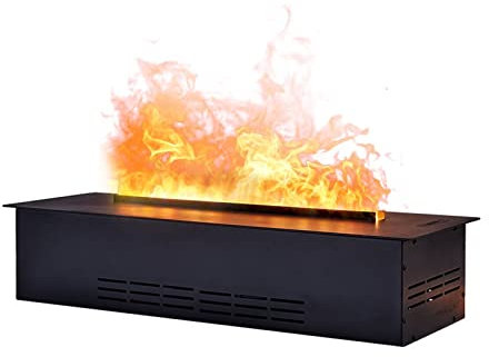 Wasserdampf-Elektrokamin, 3D-Simulationsflamme, elektrischer Kamin, versenkter elektrischer Kaminofen mit einstellbarem Feuerflammeneffekt und ferngesteuertem Fake-Kamin Warm as Ever