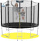 KINETIC SPORTS Trampolin Outdoor Salto Ø 244 cm - TÜV Rheinland geprüft, Kindertrampolin Gartentrampolin Set mit Netz, Randpolster, USA Sprungtuch – bis 120 kg, Schwarz