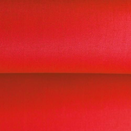 Die Stofftante Beschichtete Baumwolle | uni | verschiedene Farben | 50x155 cm | Meterware (rot), A2900