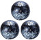 Sourcing Map 3Pcs Decorative Glass Balls, 8cm Bright Black Orbs, Centerpiece Balls for Decor, Bowls, Vases, Dining Table, Party