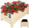 KOTARBAU® Pot de Fleurs Jardinière Bois Extérieur de 79 x 39 cm Blanc |Boîte de Jardin pour l'Extérieur |Bac Bois à Fleurs |Jardinière Bois Extérieur |Support pour Plantes de Balcon |Jardinière Bois