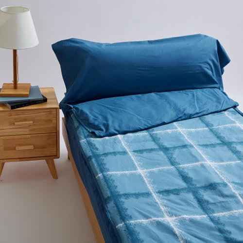 10XDIEZ Sacos nórdicos Ajustables (Volga Cobalto - Cama 105cm)