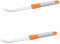 MAGICLULU 2 Piezas cortador de queso de acero inoxidable cortaquesos cortadora de mantequilla Cuchillo para quesos blandos y duros cortador queso cortador de mantequilla Orange