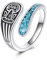URONE Pilz Löffel Ring Silber 925 Pilz Ring Offen Einstellbar Pilz Schmuck Geschenke