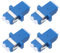sourcing map Fiber Optic Coupler LC/UPC Single Mode Duplex Fiber Optical Cable Adapter Fiber Optic Connectors for Network Internet, 4 Pack