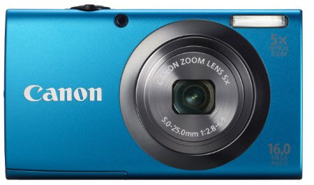 Canon PowerShot A2300 Digital Camera - Blue (16.0 MP, 5x Optical Zoom) 2.7 inch LCD (Renewed)