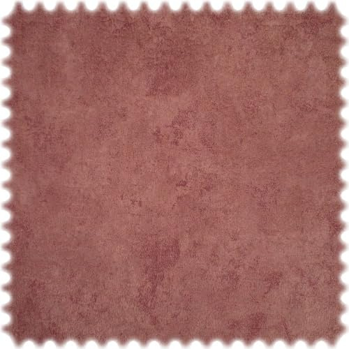 Vintage Samt Velours Möbelstoff Venedig mit Fleckschutz (Aubergine)