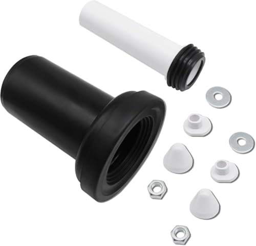 Anschlussrohr-Set kompatibel mit Geberit Duofix, Abflussrohr für Wand-WC, Wandhänge WC Pfanne,152.426.46.1,PE Rohrdurchmesser 90/110, Länge 180mm